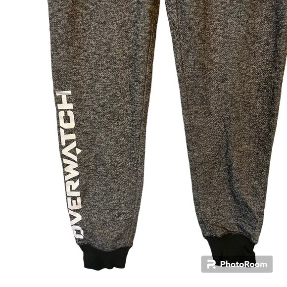 Overwatch Joggers Womens 2XL Sweatpants Gray Logo Cosplay Loungewear Active NEW - Picture 3 of 12